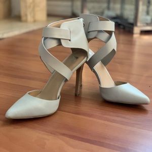 Joes ankle strap leather heels